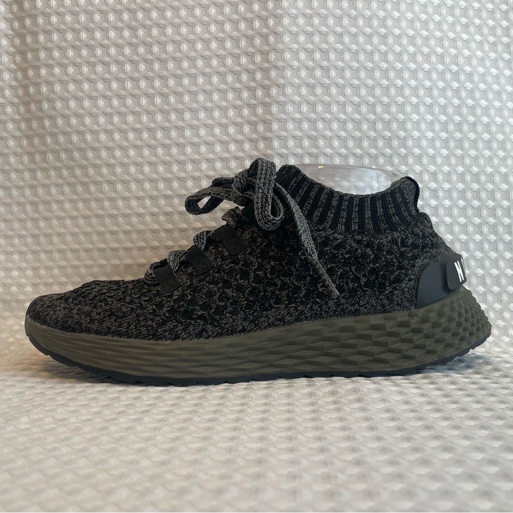 NOBULL Knit Runner Shoes Black Grey Dark Green Men's 6.5 Women's 8‎ Running Gym - Picture 5 of 9